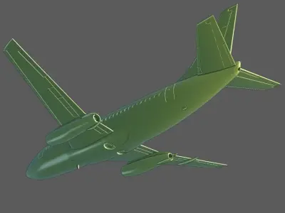 Boeing 737-200 ready to 3D printing 3D print model