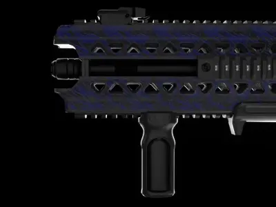 FN M29 purple Infantry Rifle 3D model