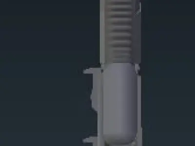 MPT76 Untextured Low-poly 3D model