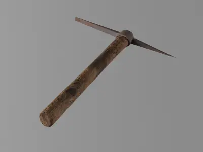 Pick Axe Tools Low-poly 3D model