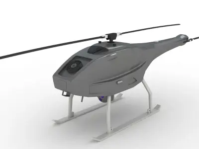 UAV Saab Skeldar V200 Low-poly 3D model
