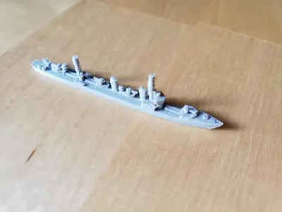 Japanese Minekaze Class Destroyer Warship 3D print model