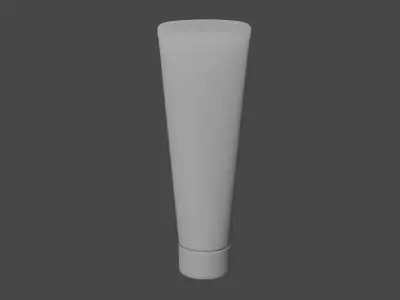 3D Sunscreen model plastic tube 3D model