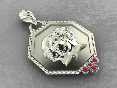 Pendant Pahlavi 3D print model