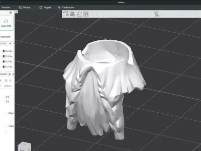 Custom3Dprint Minifigure Accessory - Minifigure Beard S1 - 04 3D print model