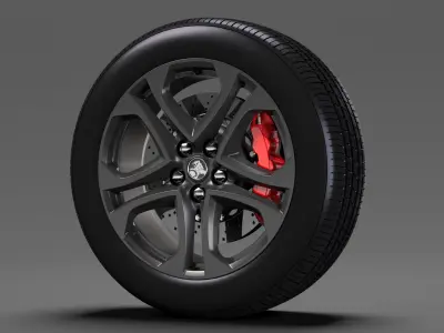 Holden Commodore SS wheel 2017 3D model