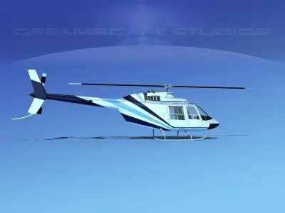 Bell 206 JetRanger V06 3D model