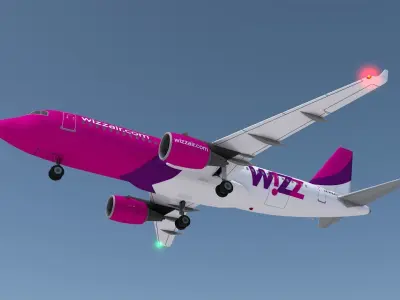 Airbus A320 livery  Wizz Air  3D model