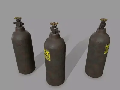 Oxygen Tank Low-poly 3D model shop