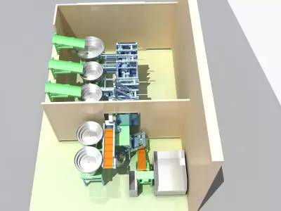 Industrial Equipment 37 - Automatic Assembly Line 3D model