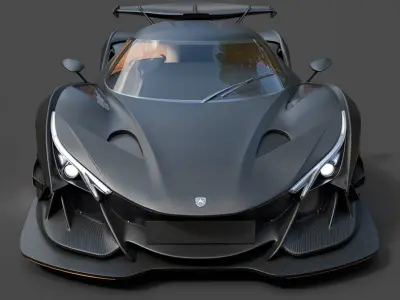 Apollo IE Hyper Detailed Carbon Fiber Masterpiece 3D model purchase
