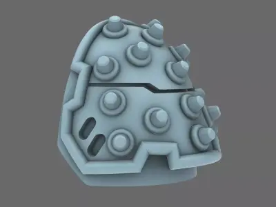 Space Knights V4 Savage Studded Shoulder Pads Type D 3D print model