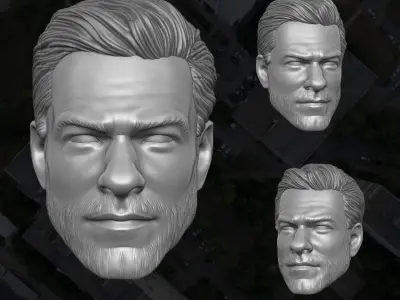 Jack Reacher Fan Art 3D Printables for Action Figures 3D print model