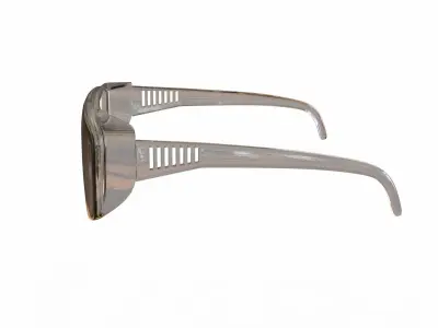  Industrial SAFETY GLASSES transparent Low-poly 3D model