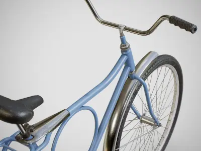 Biycle - Monark Blue Low-poly 3D model