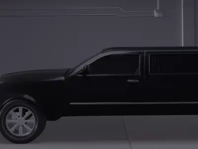 Black Limo 3D model