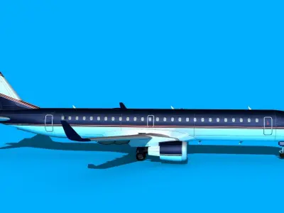 Embraer Emb-190 Corporate 4 3D model