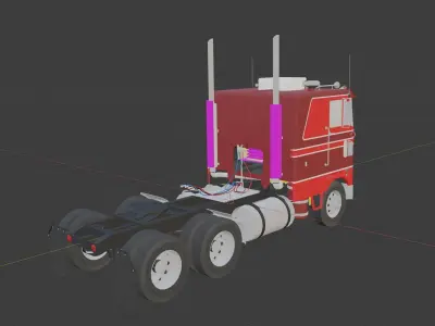 Peterbilt 352 Sleeper 3D model