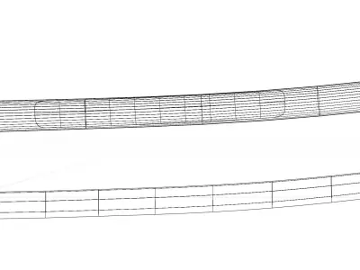 Low Poly Procedurally Textured Katana Low-poly 3D model