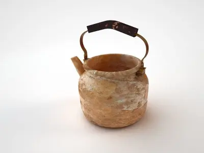 Rusty kettle Low-poly 3D model purchase