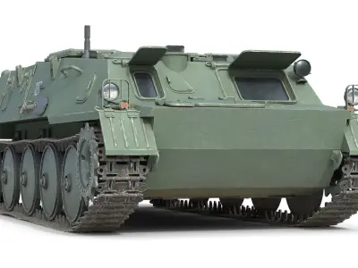 Fire Support Military Vehicle  Low-poly 3D model