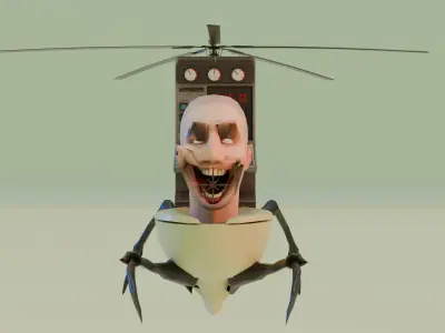 parasite skibidi toilet 3D model