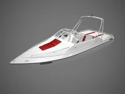 Generic Motorboat 3D model