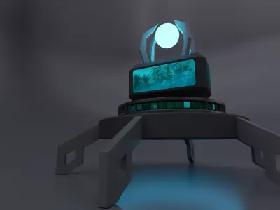 SciFi Cabin Free 3D model