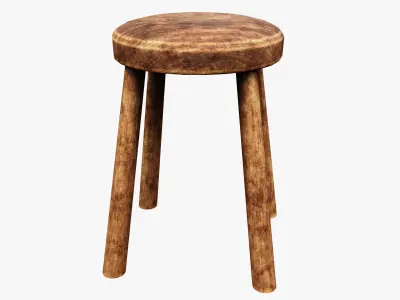 Medieval Rustic  Low-poly 3D model