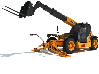 Set of 4 Industrial Machines 3D model