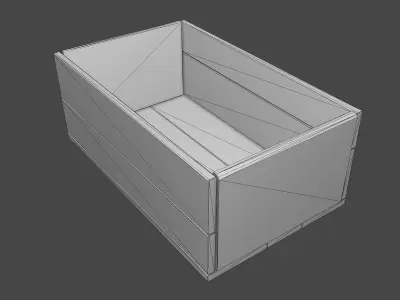Old Crate  Low-poly 3D model purchase