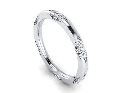 Michael b wedding rings 3D print model