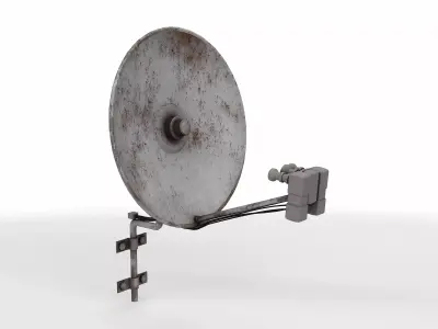 satellite tv dish 3D model