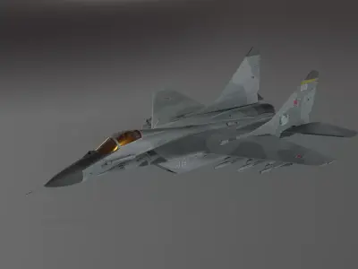MIG 29 - Fighter Jet - Photorealistic Low-poly 3D model