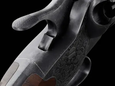 LeMat Revolver Low-poly 3D model get