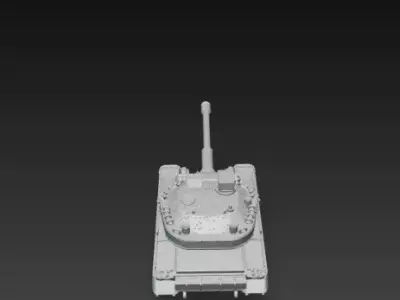Battle Tank War Defender 3D Model 3D print model