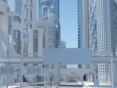 High Definition City 3D model purchase