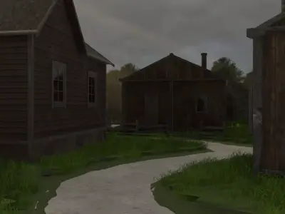 Sunlit Village 3D model