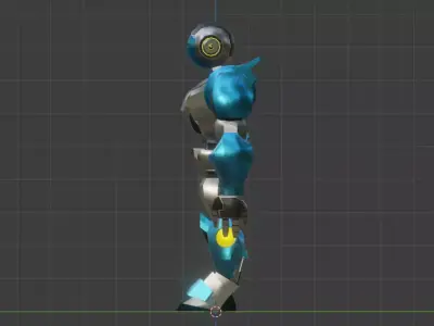 Robot 1 Low-poly 3D model get