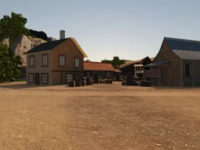 Valley Town 3D model