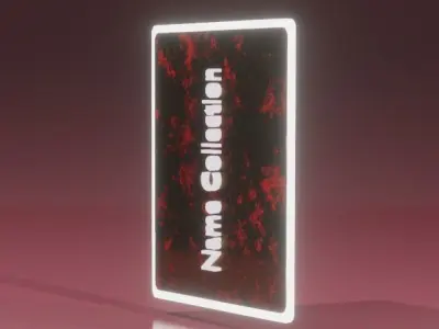 NFT CARD TEMPLATE  3D model