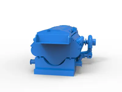 TwinTurbo Engine 3D print model
