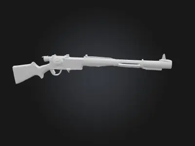 Steampunk Rifle  Vintage Power with Industrial Flair 3D model