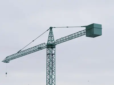 Hammerhead Tower Crane 8 - Small Construction Crane 3D model