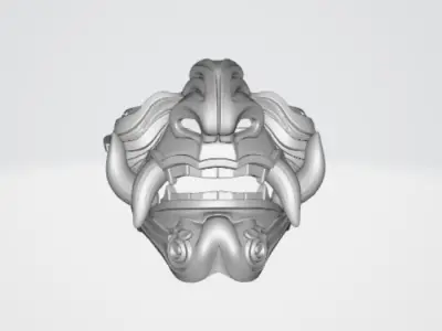 Samurai mask 4 3D model