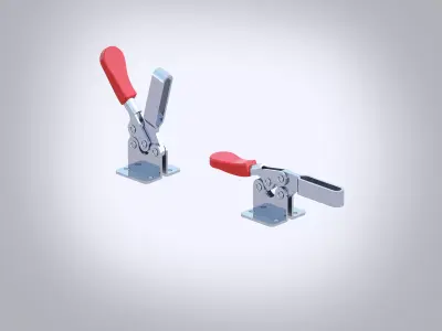 UP 201B Latch Low-poly 3D model