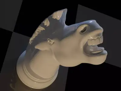 chess knight 3D printing 3D model purchase