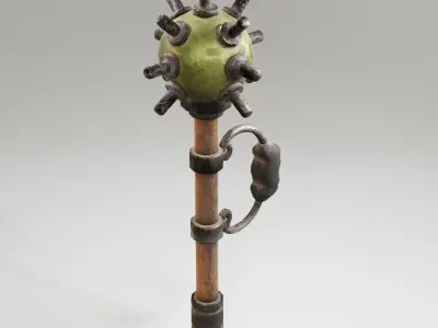 Post Apocalyptic Weapon Low-poly 3D model purchase