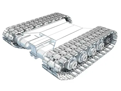 Tank Track 3D model