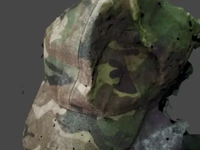 military cap 3D model